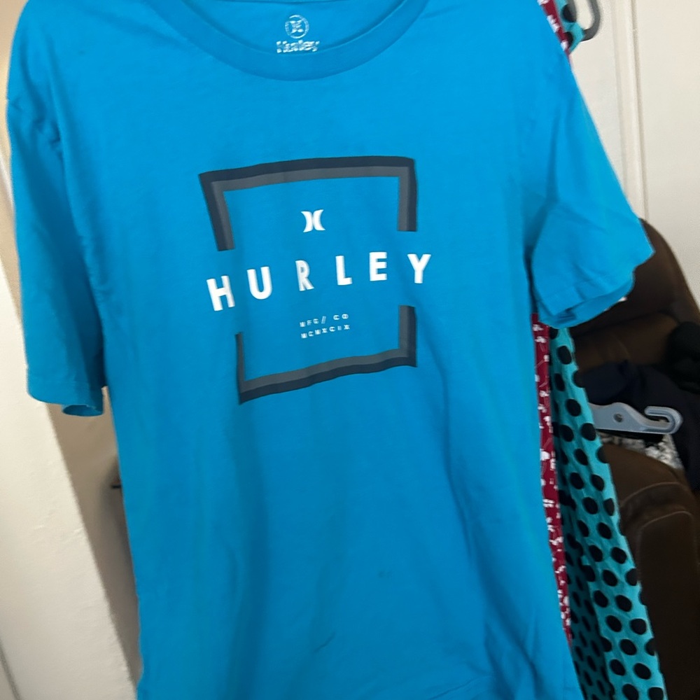 Hurley Aqua Logo Tee